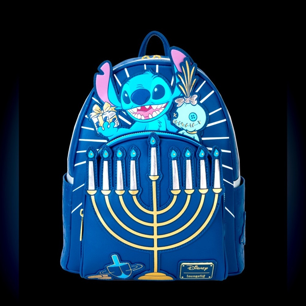 Stitch Hanukkah Menorah Light Up Mini Backpack NWT​